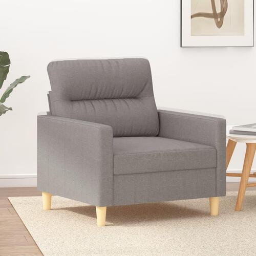 Lænestol 60 cm stof gråbrun