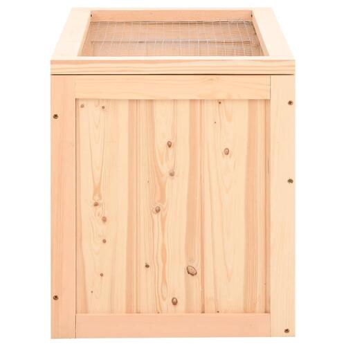 Hamsterbur 60x35,5x42 cm massivt fyrretræ