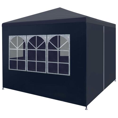 Festtelt 3 x 3 cm blå