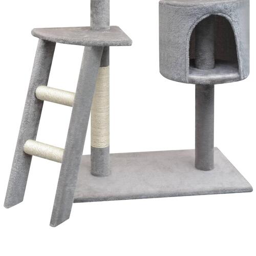 Kradsetræ til katte med sisal 150 cm grå