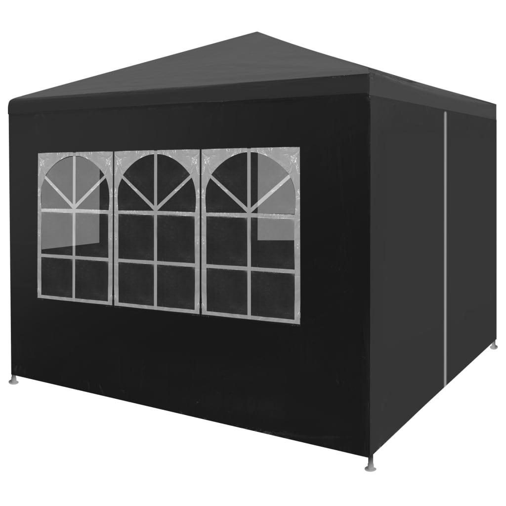Festtelt 3 x 3 m antracitgrå