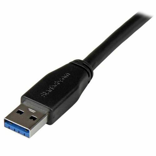 USB A til USB B-kabel Startech USB3SAB5M Sort