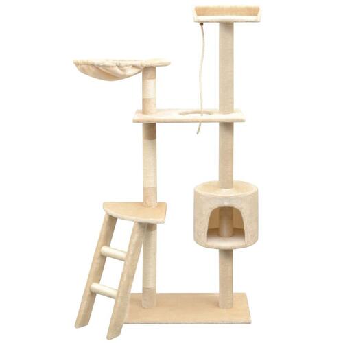 Kradsetræ med sisal til katte 150 cm beige