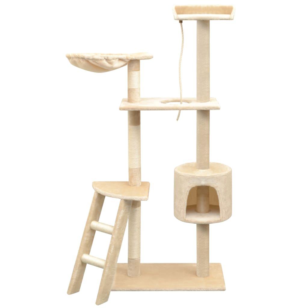 Kradsetræ med sisal til katte 150 cm beige