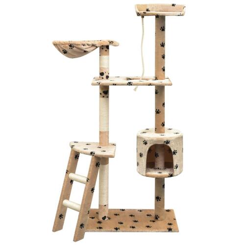 Kradsetræ med sisal til katte 150 cm poteprint beige