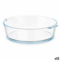 Fad Med håndtag Gennemsigtig Borosilikatglas 1,6 L 23 x 6 x 20 cm (12 enheder)