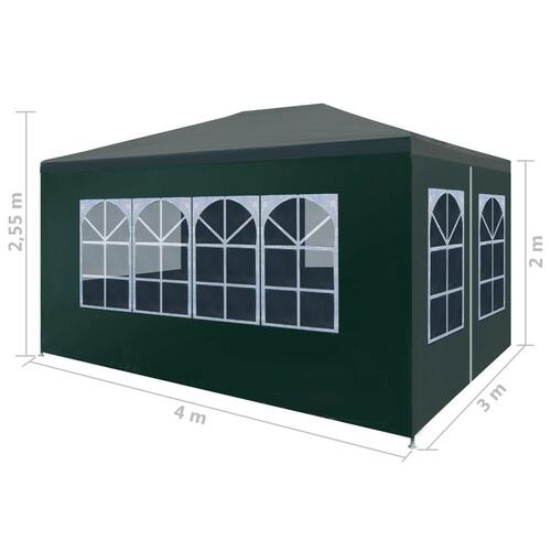 Festtelt 3 x 4 m grøn