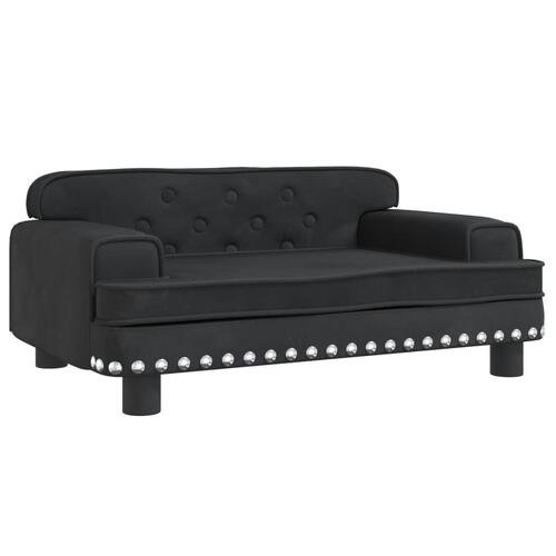 Hundeseng 70x45x30 cm velour sort