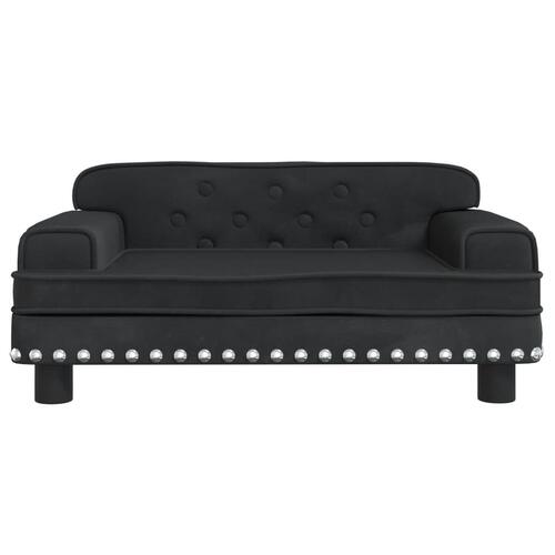 Hundeseng 70x45x30 cm velour sort