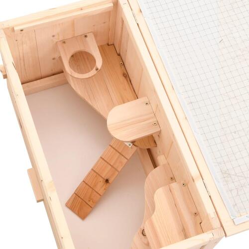 Hamsterbur 60x30x35 cm massivt fyrretræ