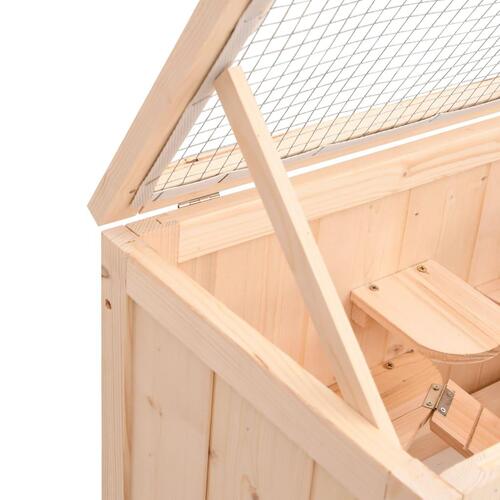 Hamsterbur 60x30x35 cm massivt fyrretræ