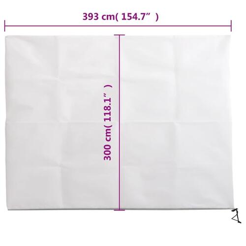 Plantebeskyttelse med lynlås 2 stk. 70 g/m² 3,93x3 m