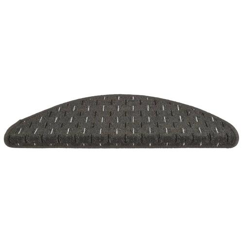 Trappemåtter 15 stk. 56x17x3 cm Antracitgrå