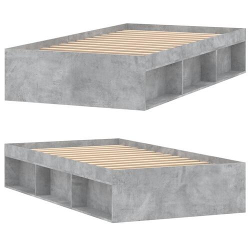 Sengeramme 90x190 cm betongrå