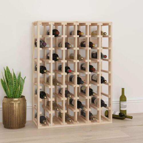Vinreol 70x33x94 cm massivt fyrretræ