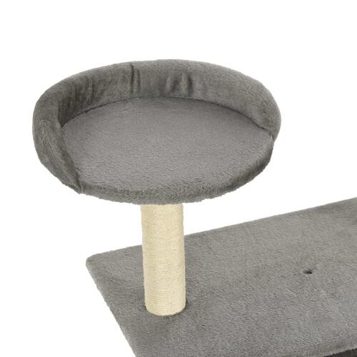 Kradsetræ med sisalkradsestolper 95 cm grå