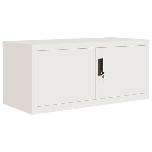 Arkivskab 90x40x40 cm stål hvid