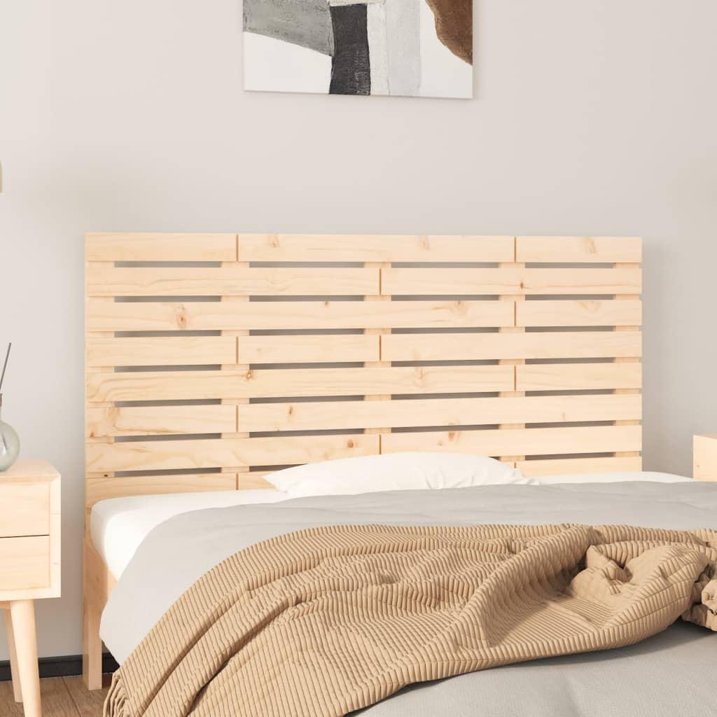 Sengegavl 146x3x63 cm massivt fyrretræ billede