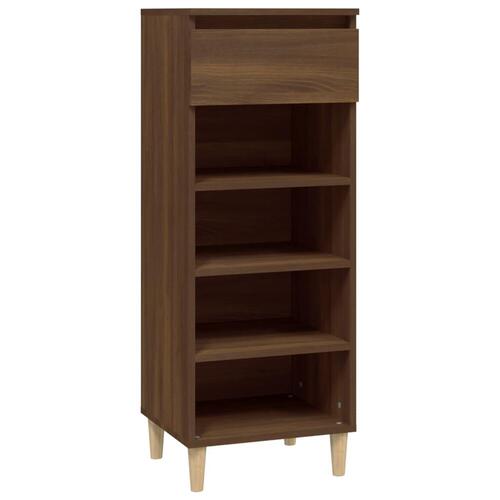 Skoreol 40x36x105 cm konstrueret træ brun egetræsfarve