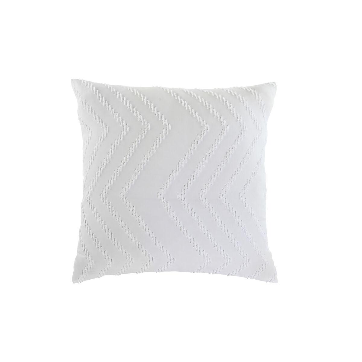 Pude Home ESPRIT Hvid 45 x 45 x 45 cm