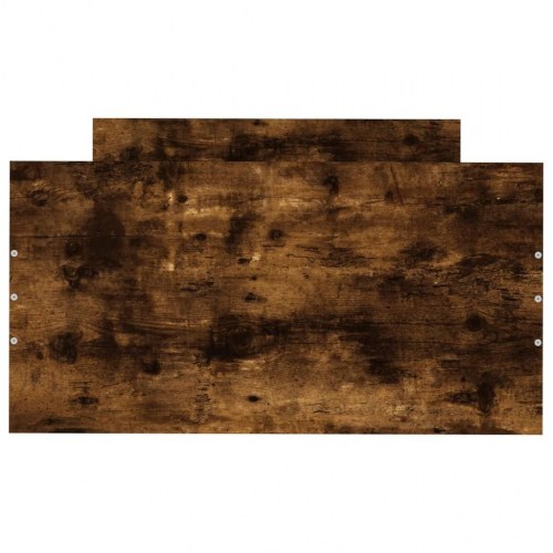 Sengeramme 75x190 cm i konstrueret træ - røget eg (uden madras)