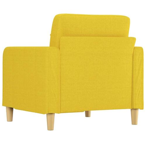 Lænestol 60 cm stof lysegul