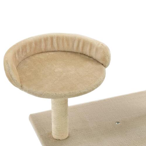 Kradsetræ med sisalkradsestolper 95 cm beige