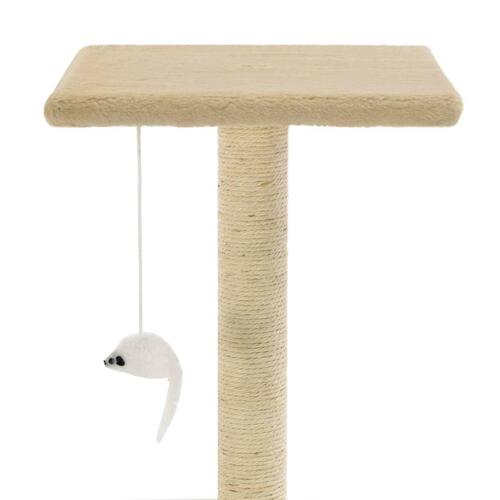 Kradsetræ med sisalkradsestolper 95 cm beige