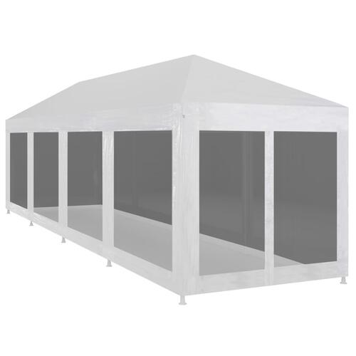 Festtelt med 10 sidevægge i trådnet 12 x 3 m