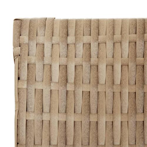 Rumdeler 4 paneler polyrattan beige