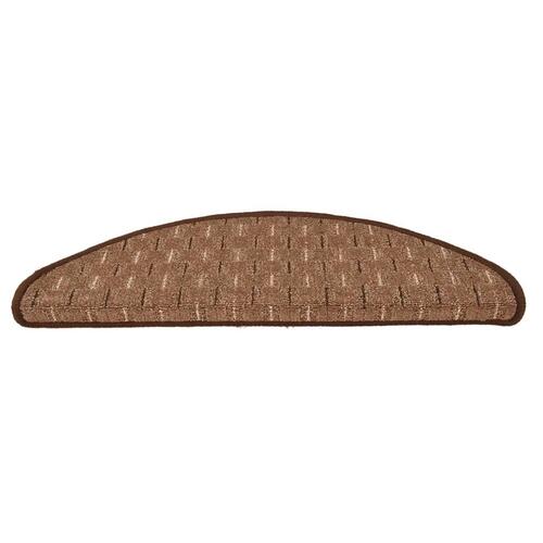 15 stk. trappemåtter 65x25 cm brun