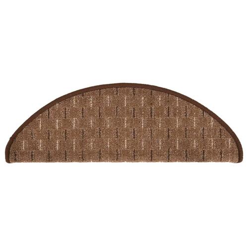 15 stk. trappemåtter 65x25 cm brun