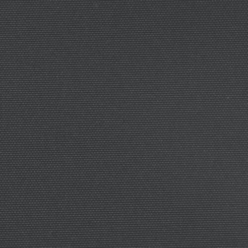 Sammenrullelig sidemarkise 120 x 600 cm sort