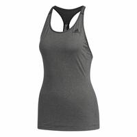 T-shirt til Damer uden Ærmer Adidas 3 Stripes Tank Mørkegrå S
