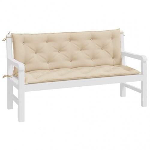 Hyndesæt til havebænk 150 x 50 x 7 cm - beige