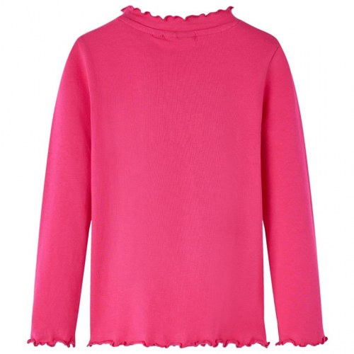 Langærmet T-shirt til børn str. 92 pink