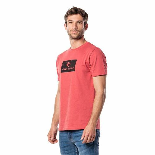 Kortærmet T-shirt til Mænd Rip Curl Hallmark Rød S