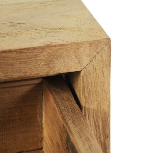 Sengeborde 2 stk. 40x30x50 cm massivt teaktræ
