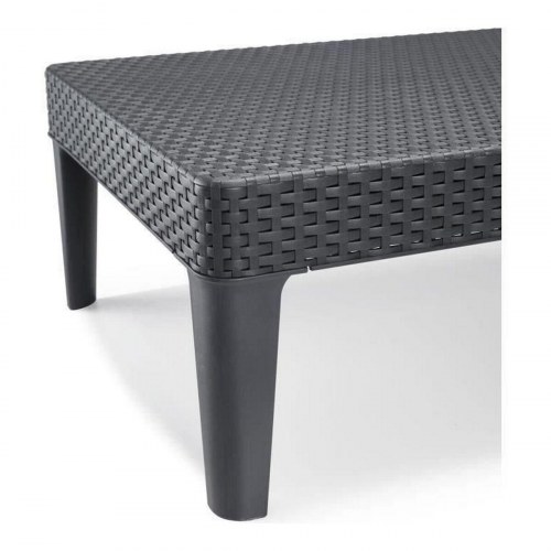 Allibert Jaipur solstol - mørkegrå 187 × 58 × 29 cm