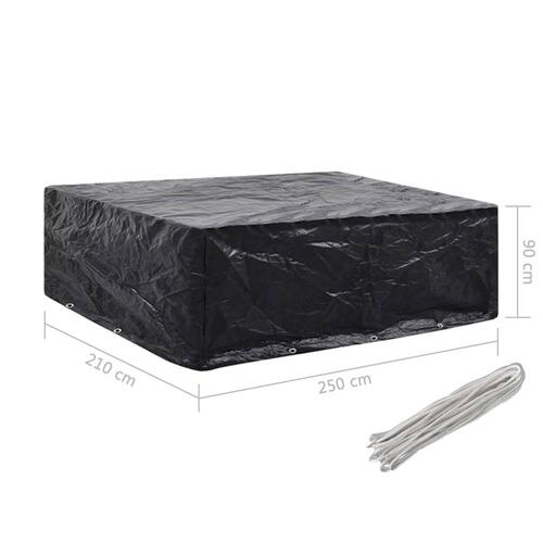 Havemøbelovertræk 8 snørehuller 250x210x90 cm