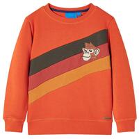 Sweatshirt til børn str. 140 orange