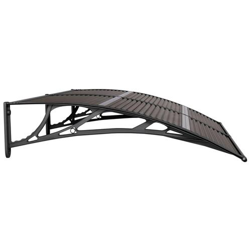 Dørbaldakin 150x100 cm polycarbonat sort