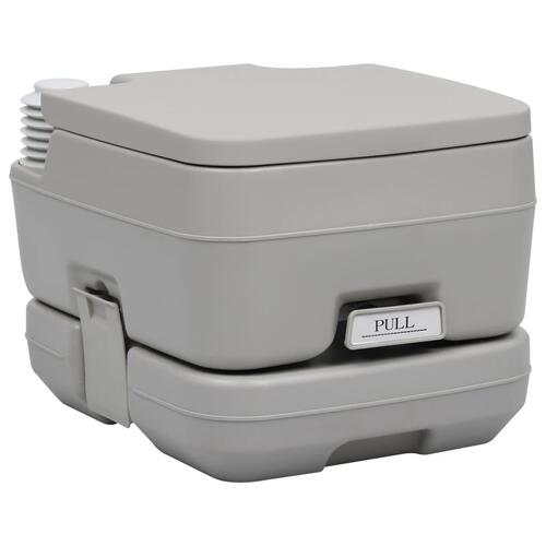 Transportabelt campingtoilet og vandbeholder