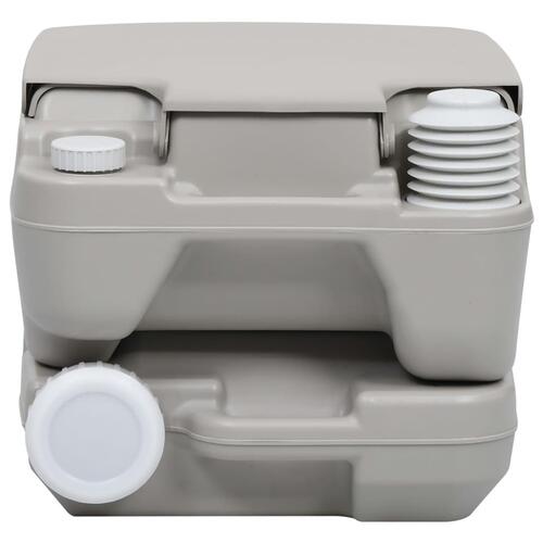 Transportabelt campingtoilet og vandbeholder