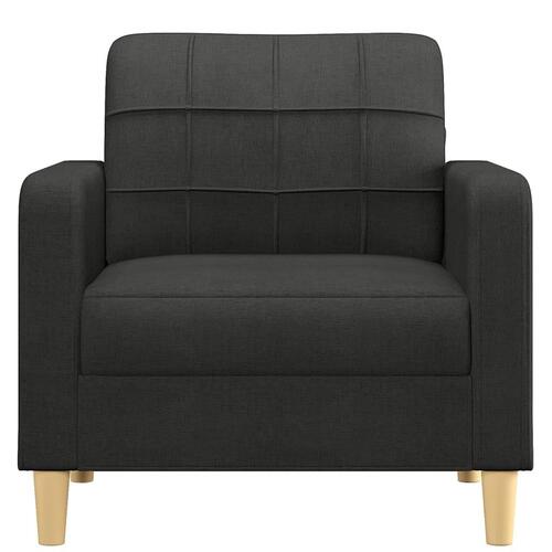 Lænestol 60 cm stof sort