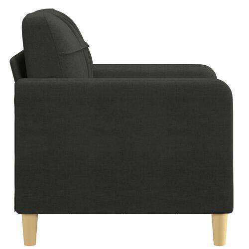 Lænestol 60 cm stof sort