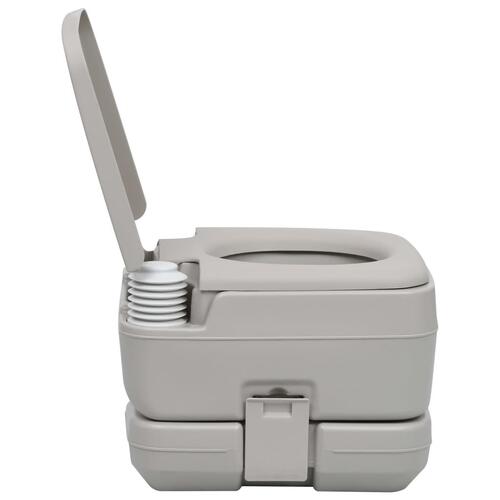 Transportabelt campingtoilet og vandbeholder