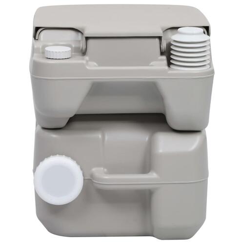 Transportabelt campingtoilet og vandbeholder