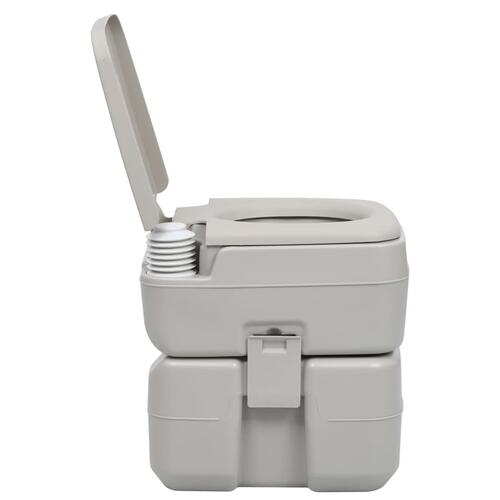 Transportabelt campingtoilet og vandbeholder