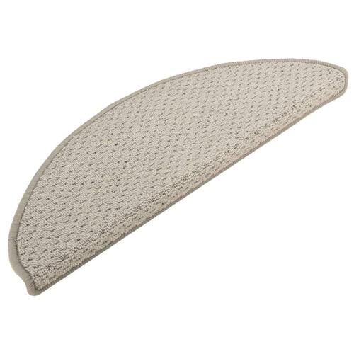 Trappemåtter 15 stk. 65x21x4 cm lysegrå